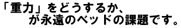 重力をどうするか・・・